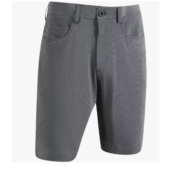 10'' Inseam Stretch Waist Lightweight Striped Flat Front Quick Dry Hybrid Flex - Picture 2 of 10